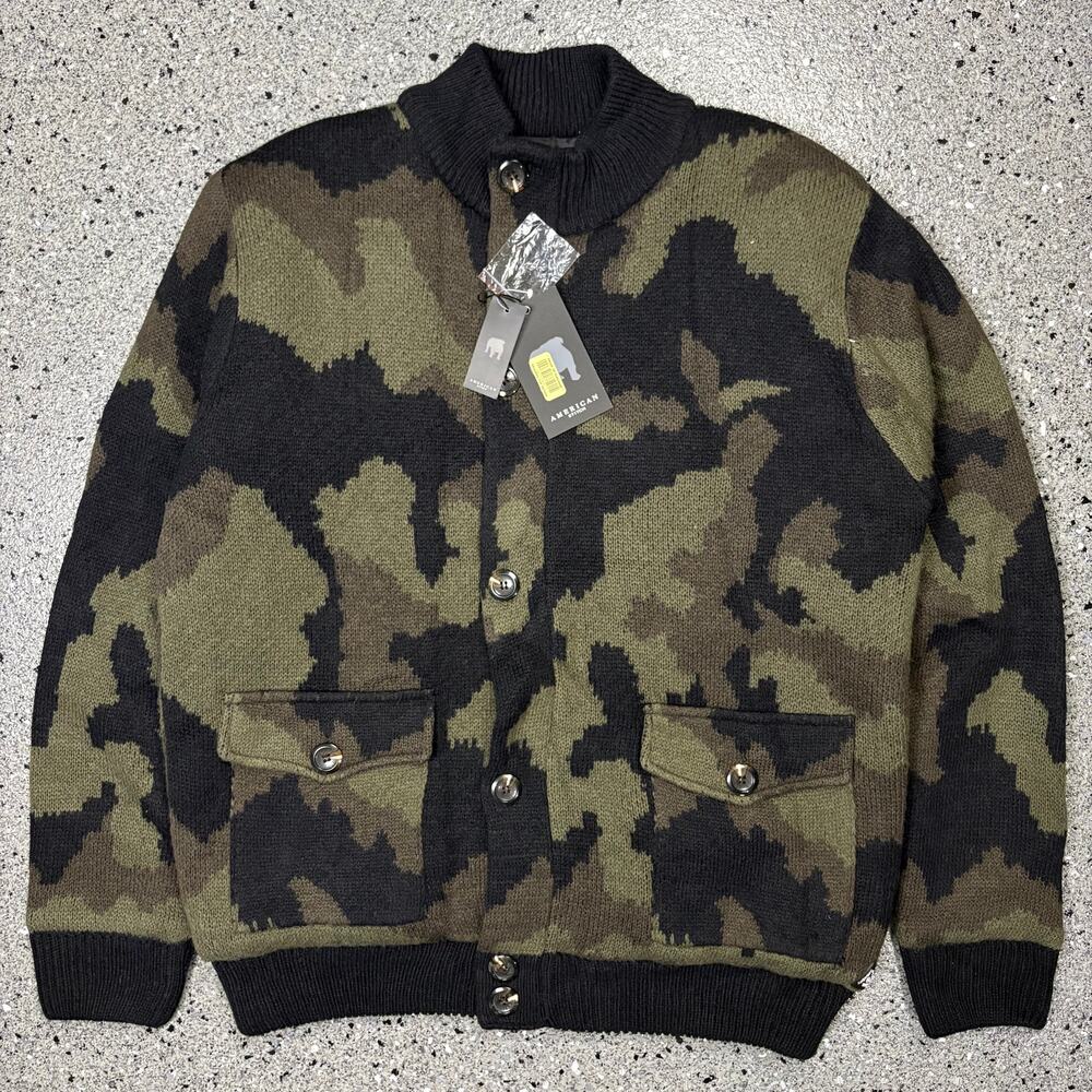 American Stitch Camouflage Zip Up Bomber Jacket